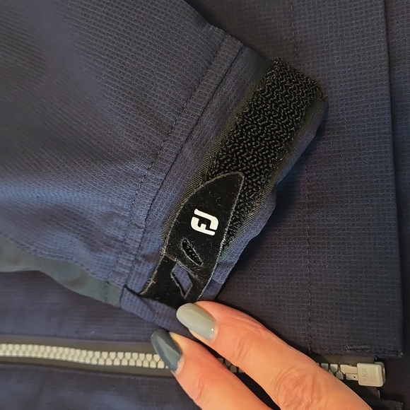 MEN'S FOOTJOY DRYJOYS NAVY GOLF JACKET SIZE SMALL - Picture 8 of 13